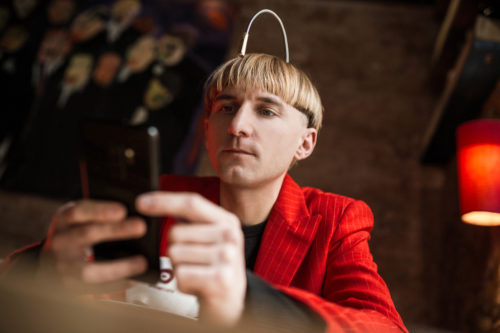 Neil Harbisson für Vodafone in Barcelona, Portraitfotografie, Editorialfotograf